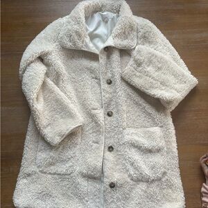 Loft Cream Sherpa Coat